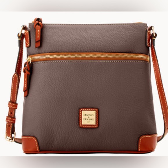 Dooney & Bourke Handbags - DOONEY & BOURKE Pebble Grain Crossbody Taupe